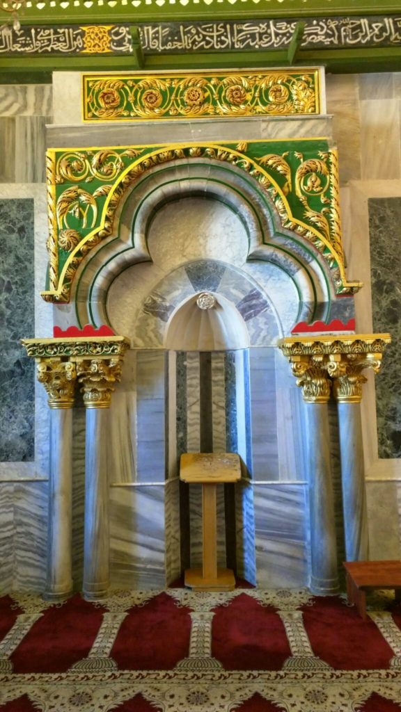 Inside Masjid al Aqsa.