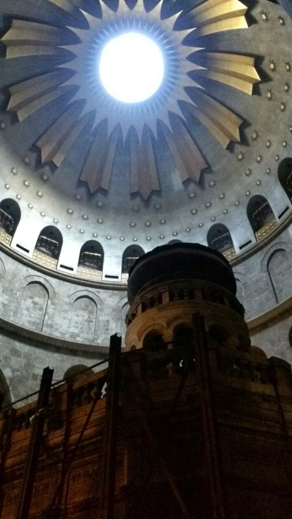 Inside Church of the Holy Sepulchre.