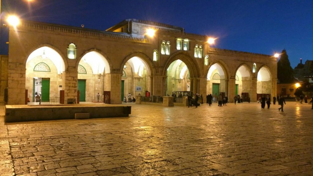 Masjid al Aqsa after Maghrib salah.