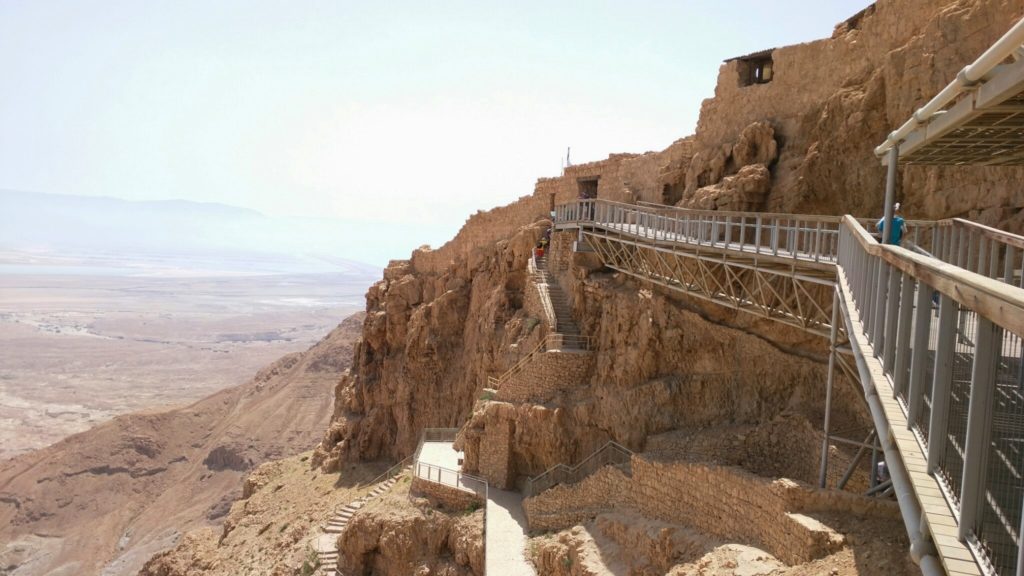 Inside Masada complex