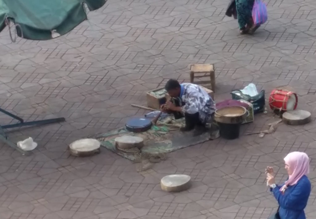 Djemaa El-Fna snake charmer.