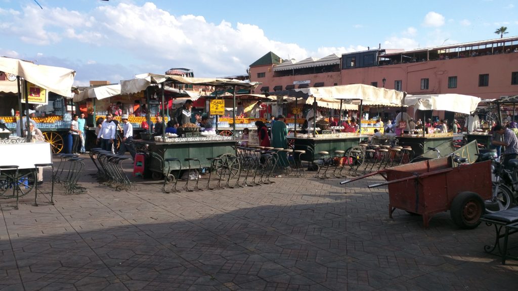 "Food Street" on Djemaa El-Fna