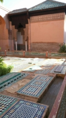 Inside the Saadian Tombs.