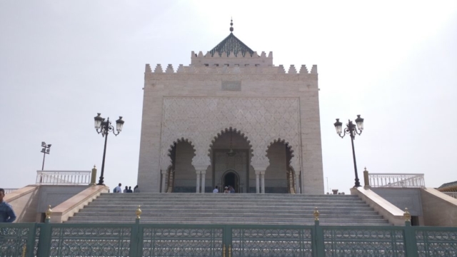 Outside Mausoleum of Mohammed V