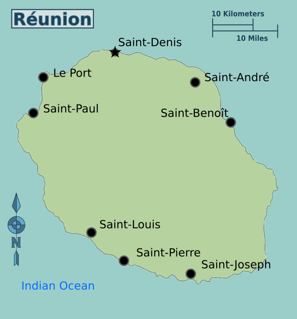 Map of Reunion