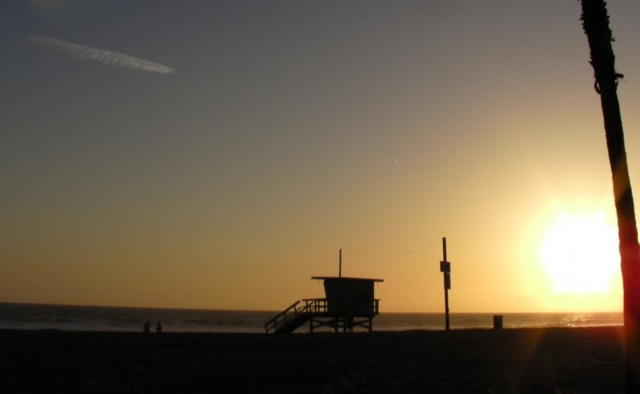 Venice Beach at sunset