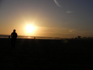 Venice Beach at sunset