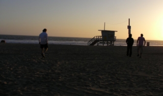 Venice Beach at sunset