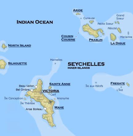 Seychelles map